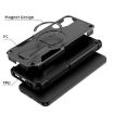 Samsung Galaxy A15 Armor MagSafe Holder Hybrid Phone Case Black - 2