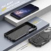 Samsung Galaxy A15 Armor MagSafe Holder Hybrid Phone Case Black - 5