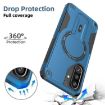 Samsung Galaxy A36/A56 5G Armor MagSafe Holder Phone Case Dark Blue - 3