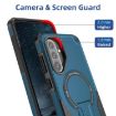 Samsung Galaxy A36/A56 5G Armor MagSafe Holder Phone Case Dark Blue - 4