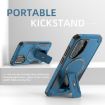 Samsung Galaxy A36/A56 5G Armor MagSafe Holder Phone Case Dark Blue - 6