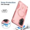 Samsung Galaxy A36/A56 5G Pink Armor MagSafe Holder Hybrid Phone Case - 3