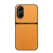Redmi Turbo 4/Poco X7 Pro Yellow Litchi Leather Shockproof Phone Case - 1
