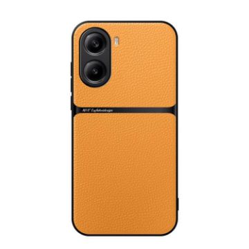 Redmi Turbo 4/Poco X7 Pro Yellow Litchi Leather Shockproof Phone Case - 1