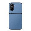 Redmi Turbo 4/Poco X7 Pro Litchi Leather Shockproof Case - Blue - 1