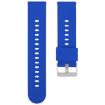Dark Blue 18mm Silicone Watch Band with Steel Buckle - Solid Color - 1