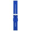 Dark Blue 18mm Silicone Watch Band with Steel Buckle - Solid Color - 2