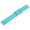Lake Blue 18mm Silicone Watch Band with Solid Color Steel Buckle - 3