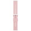 Pink 19mm Silicone Watch Band with Solid Color Steel Buckle - 2