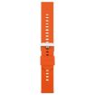 Bright Orange 19mm Silicone Watch Band with Steel Buckle - 2