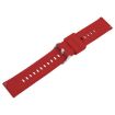 Wine Red 19mm Silicone Watch Band with Steel Buckle - 3