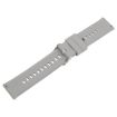 22mm Grey Silicone Watch Band with Steel Buckle - 3