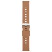 Brown 22mm Silicone Watch Band with Steel Buckle - Solid Color - 2