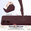 Moto G35 5G Shockproof Silicone Magsafe Case - Plum Color - 5