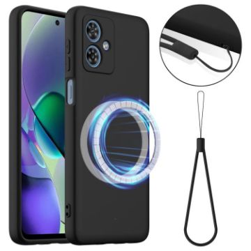 Motorola Moto G54/G54 Power Shockproof Silicone Magsafe Case - Black - 1