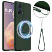 Moto G85/S50 Neo 5G Shockproof Silicone Magsafe Case - Dark Green - 1