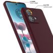 Motorola Edge 40 Neo Shockproof Silicone Magsafe Case - Plum Color - 6