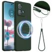 Motorola Edge 40 Neo Shockproof Silicone Magsafe Case - Dark Green - 1