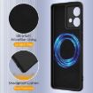 Motorola Moto G84 Shockproof Silicone Magsafe Case - Black - 7
