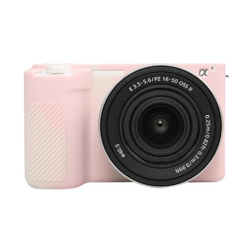 Sony ZV-E10 II/ZV-E10M2 Mist Pink Glossy Silicone Protective Case - 1