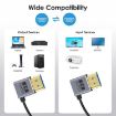 0.7m Coiled 8K HDMI 2.1 Cable 48Gbps Right Angle Elbow Coaxial - 3