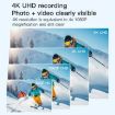 H88 4K Thumb Sports Camera Mini WiFi, Standard Version White - 4