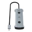 YCE V172 12-in-1 USB-C Hub Adapter AI Docking Station - Grey - 4