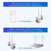 ESCAM WNK710 3MP HD WiFi Dual-light Camera, Motion Detection, US Plug - 5