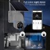 1080P HD WiFi Solar Surveillance Camera with Battery - Outdoor, White - 4