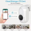 WiFi Surveillance Camera with Night Vision & Intercom, US Plug (White) - 8