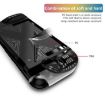 Nintendo Switch 2 Detachable X-Pattern Protective Case with Holder - Black - 5