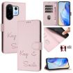 Vivo S30 Pro Mini Pink Smile Embossing RFID Leather Phone Case - 1
