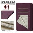 Violet RFID Leather Phone Case for vivo S30 Pro mini - Smile Embossing - 6