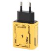 KO-72 GaN 120W 4-Port Fast Charger, 2 PD & 2 QC 3.0, EU Plug, Yellow - 4