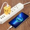 KO-72 GaN 120W 4-Port Fast Charger, 2 PD & 2 QC 3.0 USB-C, US Plug Yellow - 5