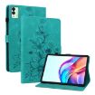 Tecno Megapad 11 Green Lily Embossed Leather Tablet Case - 1