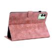 Tecno Megapad 11 Pink Lily Embossed Leather Tablet Case - 5