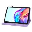 Tecno Megapad 11 Purple Lily Embossed Leather Tablet Case - 4