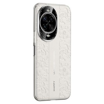 Huawei nova 14 White Leather PC Phone Case - Cloud Dragon Pattern - 1