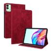 Tecno Megapad 11 Red Butterfly Flower Embossed Leather Tablet Case - 1