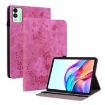 Tecno Megapad 11 Rose Red Butterfly Embossed Leather Tablet Case - 1
