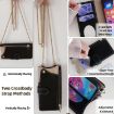 OPPO Find X8 Ultra Black Crossbody Chain Fishtail Litchi Leather Case - 5