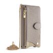 OPPO Find X8s+ Grey Crossbody Chain Fishtail Litchi Leather Case - 2