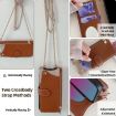 Vivo X200s Brown Crossbody Chain Fishtail Litchi Leather Phone Case - 5