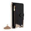 Redmi A5 4G Crossbody Chain Fishtail Litchi Leather Case Black - 2