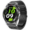 H9 1.43" Steel Strap ECG Smart Watch with Bluetooth Calls (Black) - 1