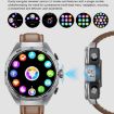 GT97 Smart Watch with 1.53" Round Screen & Bluetooth Earphone - Silver - 6