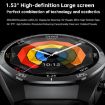 GT97 Smart Watch with 1.53" Round Screen & Bluetooth Earphone - Silver - 5