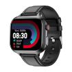 TK17 1.91" Horizontal Screen Leather Strap Smart Watch ECG (Black) - 1