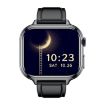 TK17 1.91" Horizontal Screen Leather Strap Smart Watch ECG (Black) - 2